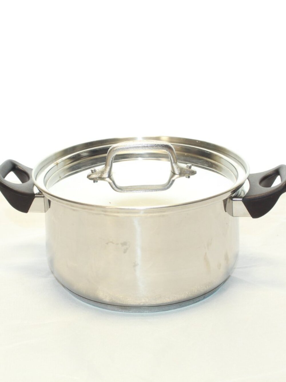 Fagor 3 Qt 18/10 Stainless Steel Plaksteel Stockpot With Lid -Gas/Elec/Induction